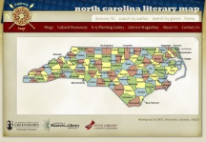 A map of North Carolina noting the counties