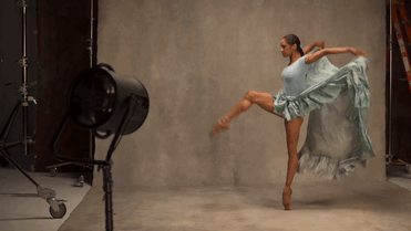 Misty Copeland recreating a Degas painting.