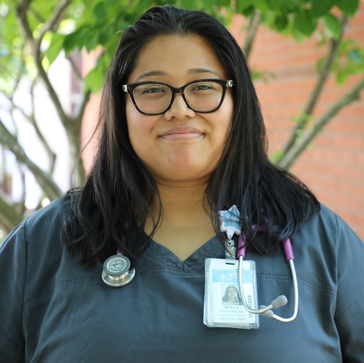 dulce headshot with stethescope around neck