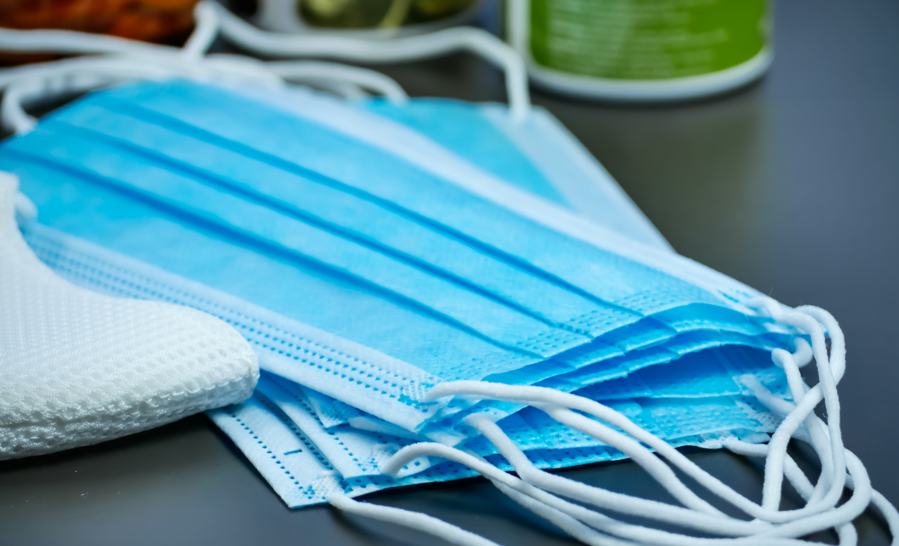 stack of ppe masks