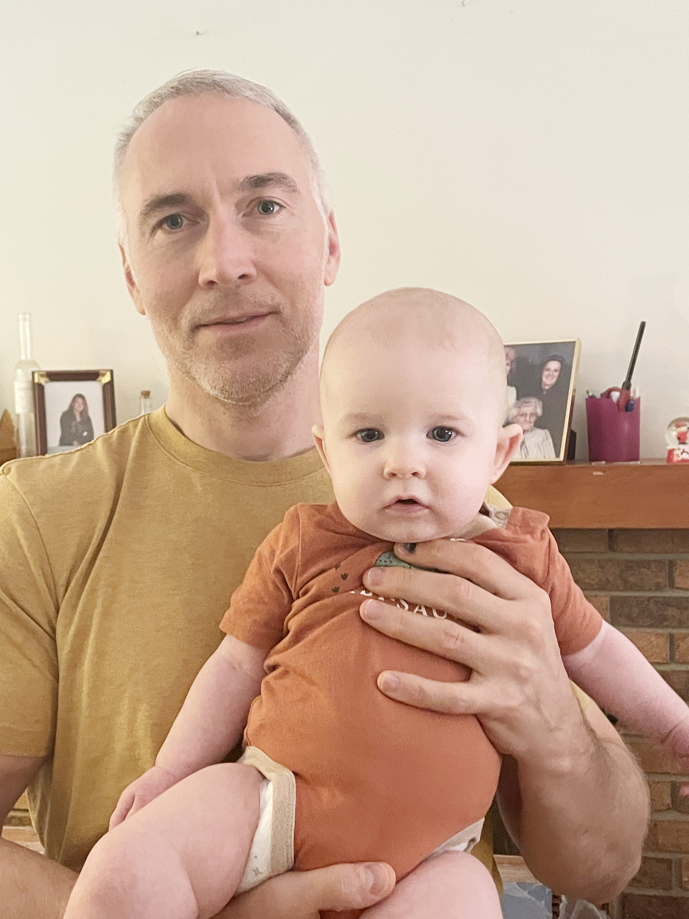 Kevin Lawrence and his grandson, Xander.