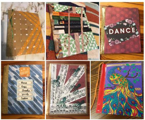 6 examples of elaborately decorated planner notebooks