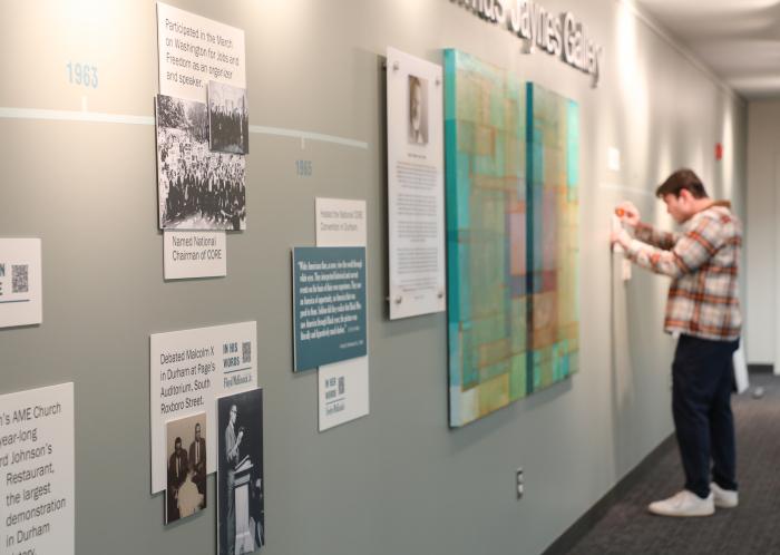 The Museum of Durham History has partnered with Durham Tech to have “The Life and Legacy of Floyd B. McKissick, Sr.” exhibit at the College until April.
