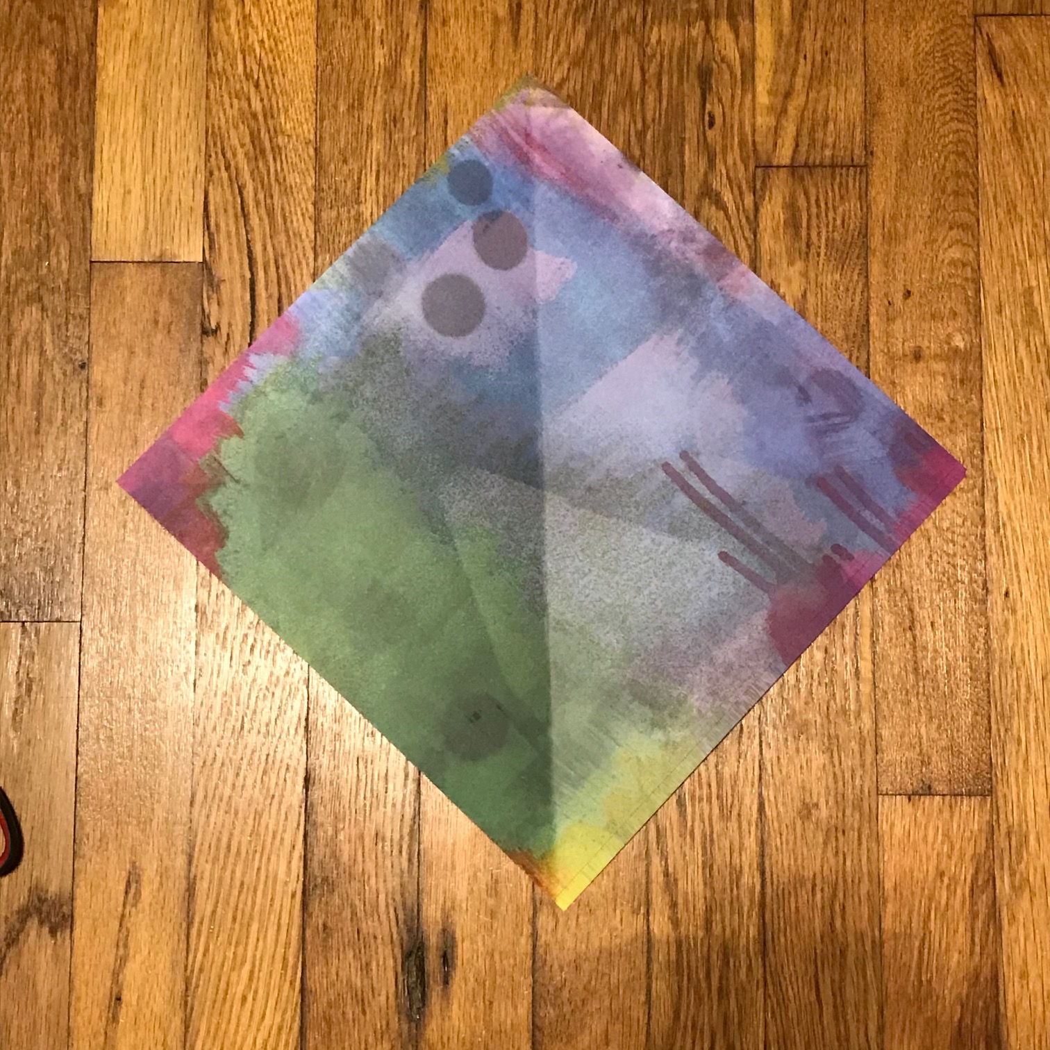 One piece of scrapbook paper