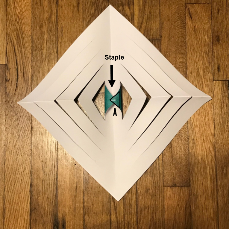 Joining the cut portions together to make loops