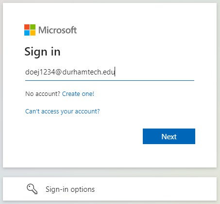 Office 365 sign in screen with username and password fields