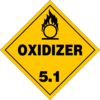 yellow triangle sign with Oxider text and the number 5.1