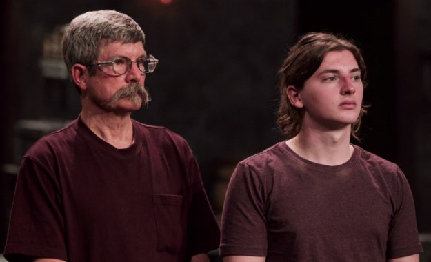 Wes Alberson (right), a student at Durham Tech, appears on the History Channel's program Forged in Fire.