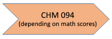CHM 094 (depending on math scores)