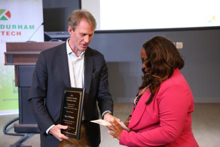 Plaques were presented to each recipient