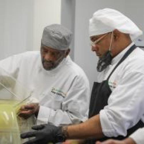 Students in the Culinary Arts program
