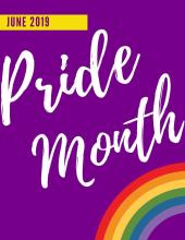 Pride month image of rainbow